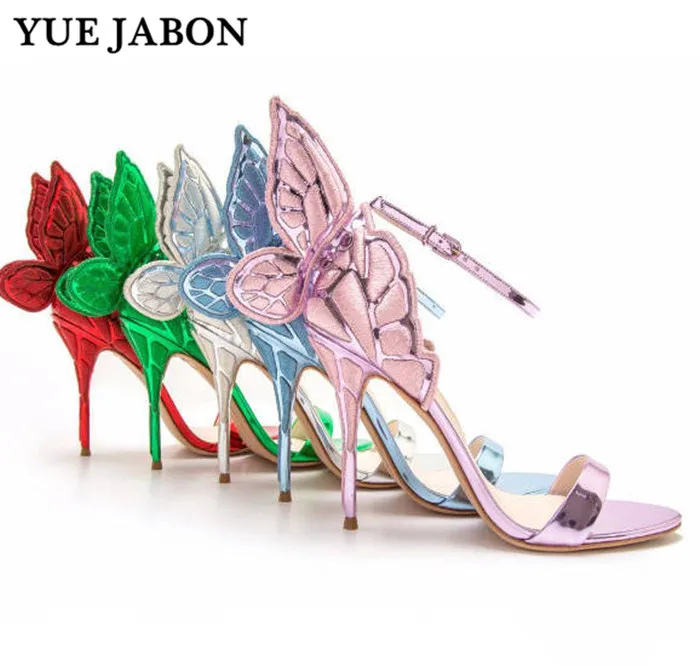 Multicolor Stilletto Summer Angel Wings Sandals Shoes Thin Heels Wedding Party Dress Shoes Embroidery Butterfly Sexy High Heels
Multicolor Stilletto Summer Angel Wings Sandals Shoes Thin Heels Wedding Party Dress Shoes Embroidery Butterfly Sexy High Heels
