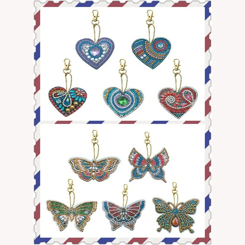 5pcs DIY Full Special Shaped Diamond Painting lover Keyring Keychains Kits Unique Shining Women Girl Bag Jewelry Handmake Gifts
5pcs DIY Full Special Shaped Diamond Painting lover Keyring Keychains Kits Unique Shining Women Girl Bag Jewelry Handmake Gifts