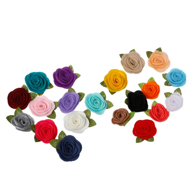 New 10Pcs Handmade Felt Rose Flower Diy for Baby Girl Hair accessories Headband Hats MAY18-A
New 10Pcs Handmade Felt Rose Flower Diy for Baby Girl Hair accessories Headband Hats MAY18-A