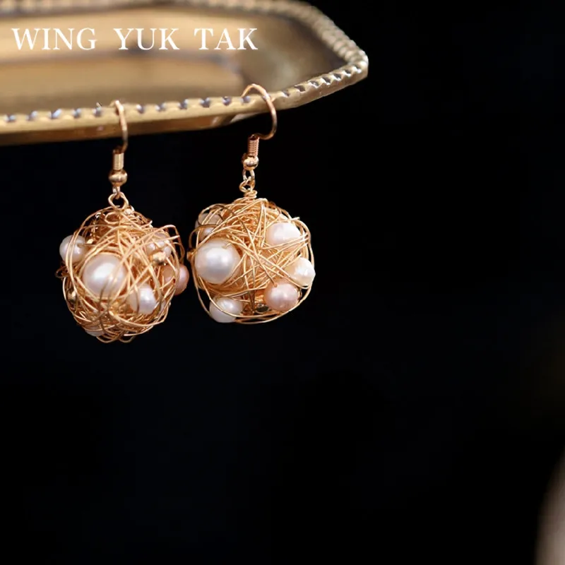 wing yuk tak Freshwater Baroque Pearl Drop Earrings For Women Trendy Handmade Winding Gold Color Round Earrings 2019
wing yuk tak Freshwater Baroque Pearl Drop Earrings For Women Trendy Handmade Winding Gold Color Round Earrings 2019