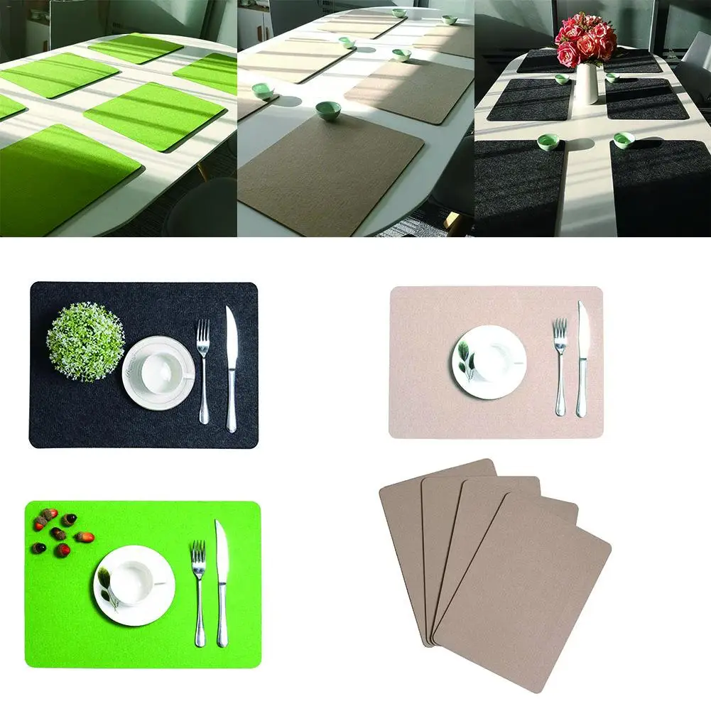 6PCS New Fashion Dining Table Placemat Kitchen Tool Home Decor Tableware Pad Coaster Coffee Tea Place Mat Resistant Felt Cup Mat
6PCS New Fashion Dining Table Placemat Kitchen Tool Home Decor Tableware Pad Coaster Coffee Tea Place Mat Resistant Felt Cup Mat