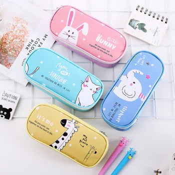 Cartoon Animal Pencil Case For Girls Cute Cat Rabbit Big Capacity Pen Bag Box Stationery Pouch gift School Supplies Zakka
Cartoon Animal Pencil Case For Girls Cute Cat Rabbit Big Capacity Pen Bag Box Stationery Pouch gift School Supplies Zakka