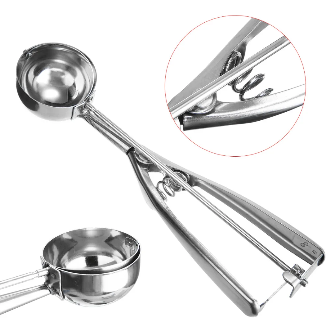 1pc New Stainless Steel Sliver Kitchen Ice Cream Scoop Spoon Potato Scoop Ball Maker Cookie Scoop Handle Kitchen Tool 4/5/6CM
1pc New Stainless Steel Sliver Kitchen Ice Cream Scoop Spoon Potato Scoop Ball Maker Cookie Scoop Handle Kitchen Tool 4/5/6CM