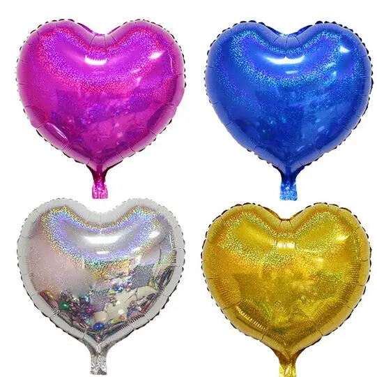 18 inches of new aluminum film laser heart-shaped 5 color optional The wedding party balloon decoration love
18 inches of new aluminum film laser heart-shaped 5 color optional The wedding party balloon decoration love