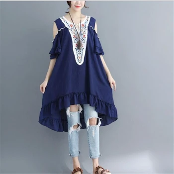 Plus Size Dresses For Women 6xl 7xl Embroidery Dress Casual Ruffled Off Shoulder Dress Dresses Elegant 2019 Summer Vestidos G333
Plus Size Dresses For Women 6xl 7xl Embroidery Dress Casual Ruffled Off Shoulder Dress Dresses Elegant 2019 Summer Vestidos G333