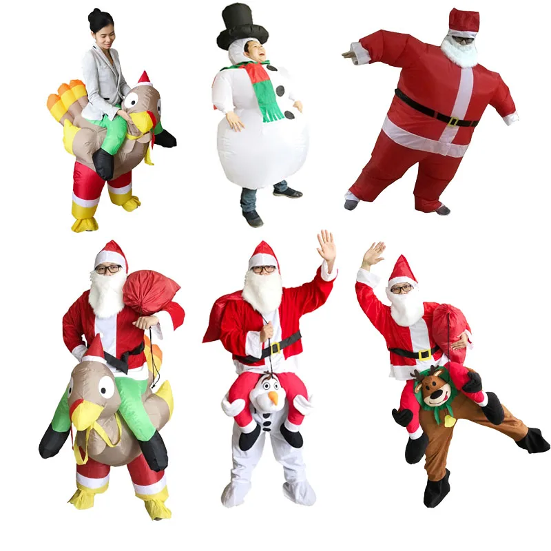 Christmas Costume for Girls Santa Claus Ride On Turkey Party Inflatable Snowman Halloween Costumes for Women Christmas Party
Christmas Costume for Girls Santa Claus Ride On Turkey Party Inflatable Snowman Halloween Costumes for Women Christmas Party