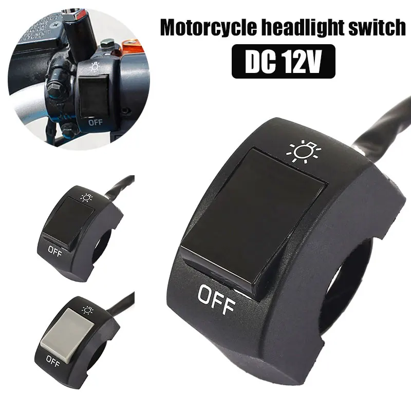 Vehemo on OFF Black Lights Switch Handlebar Switch ATV Universal Spot Light Replacement Parts Motorcycles Switch Headlight LED
Vehemo on OFF Black Lights Switch Handlebar Switch ATV Universal Spot Light Replacement Parts Motorcycles Switch Headlight LED