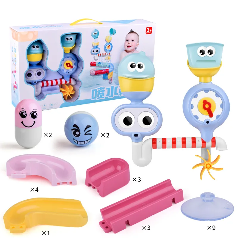 Bath Toys Baby Shower Sprinklers Assembled Track Kids Toys DIY Pleasure Water Suit Water Toys
Bath Toys Baby Shower Sprinklers Assembled Track Kids Toys DIY Pleasure Water Suit Water Toys
