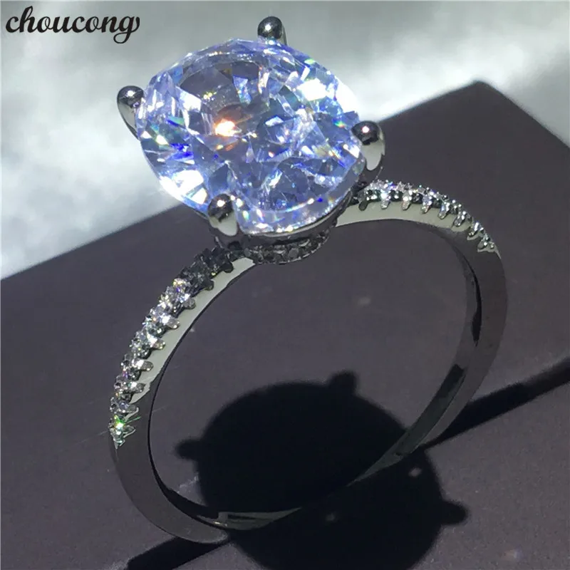 choucong Luxury Promise Finger Ring 925 Sterling Silver Oval cut 3ct AAAAA cz Engagement Band Rings For Wome Wedding Jewelry
choucong Luxury Promise Finger Ring 925 Sterling Silver Oval cut 3ct AAAAA cz Engagement Band Rings For Wome Wedding Jewelry