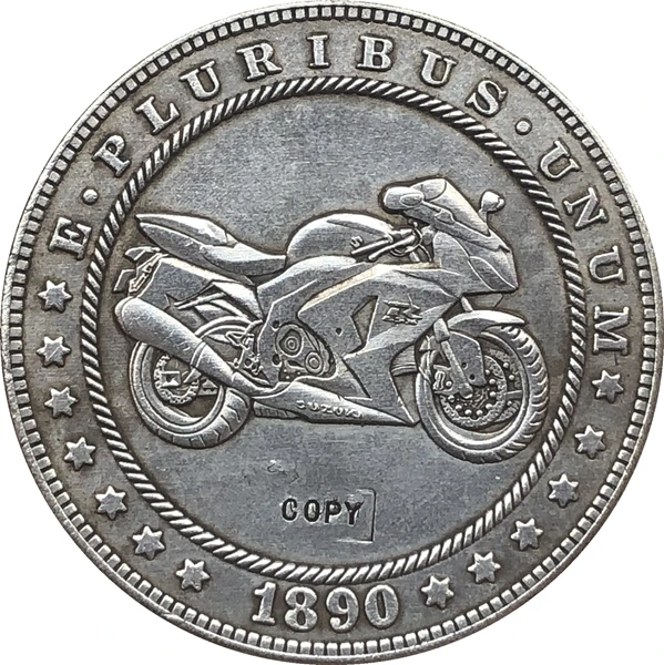 Хобо никель 1890 CC США Монета Моргана доллар копия Тип 138|Безвалютные монеты| |