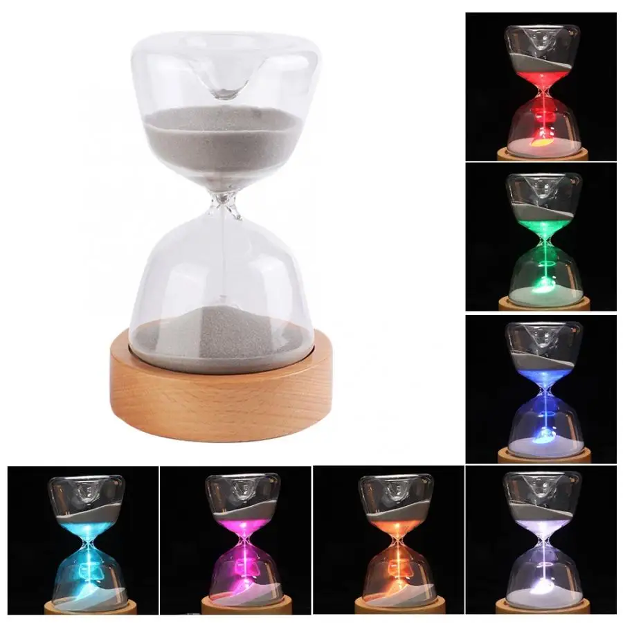 Plastic 60 Minutes Hourglass 2 In 1 Hourglass 15 Minute Sand Timer 7 Colors LED Night Light Sand Glass Desktop Ornament Sand
Plastic 60 Minutes Hourglass 2 In 1 Hourglass 15 Minute Sand Timer 7 Colors LED Night Light Sand Glass Desktop Ornament Sand