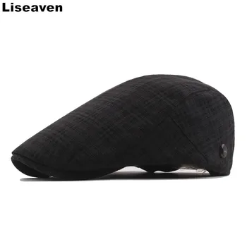 Liseaven Men Beret Cap Casual Plaid Hats Brand Fashion British Style Autumn Winter Cotton Berets
Liseaven Men Beret Cap Casual Plaid Hats Brand Fashion British Style Autumn Winter Cotton Berets