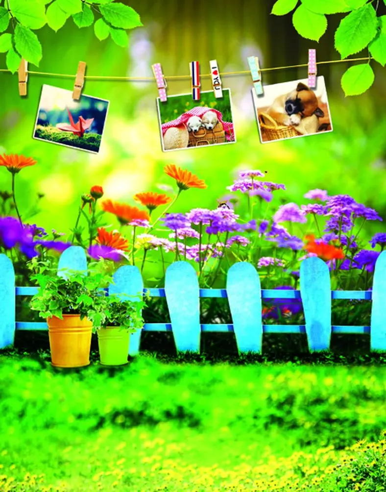 5x7ft Green Leaves Colorful Flowers Fence Photography Backdrops Photo Props Studio Background
5x7ft Green Leaves Colorful Flowers Fence Photography Backdrops Photo Props Studio Background