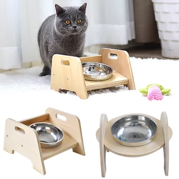 Pet Feeder Bowl Wooden Stand Dog Puppy Cat Stainless Steel Dish Food Holder LBShipping
Pet Feeder Bowl Wooden Stand Dog Puppy Cat Stainless Steel Dish Food Holder LBShipping
