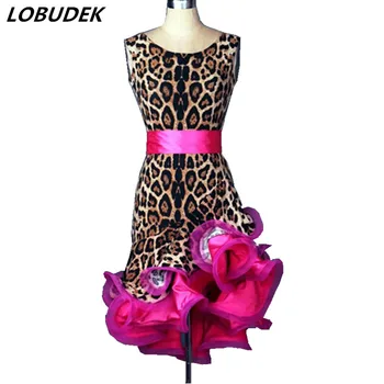 Leopard printing Latin dance dress female DS costume sexy tassels slim one piece Dress All-match performance clothing stage show
Leopard printing Latin dance dress female DS costume sexy tassels slim one piece Dress All-match performance clothing stage show