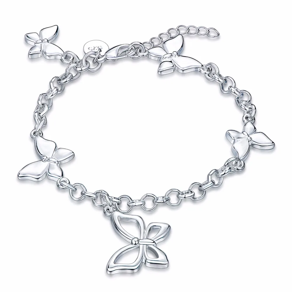 Hot Sale Fashion Adjustable Size Plated Silver Jewelry Butterfly Bracelet Bangle For Women Girls Children Christmas Bijoux Gift
Hot Sale Fashion Adjustable Size Plated Silver Jewelry Butterfly Bracelet Bangle For Women Girls Children Christmas Bijoux Gift