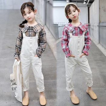 Casual Girls Clothes Spring Autumn New Plaid Shirts + Cotton Overalls 2PC Baby Kids Sets Outfits for 6 8 10 12 Years
Casual Girls Clothes Spring Autumn New Plaid Shirts + Cotton Overalls 2PC Baby Kids Sets Outfits for 6 8 10 12 Years