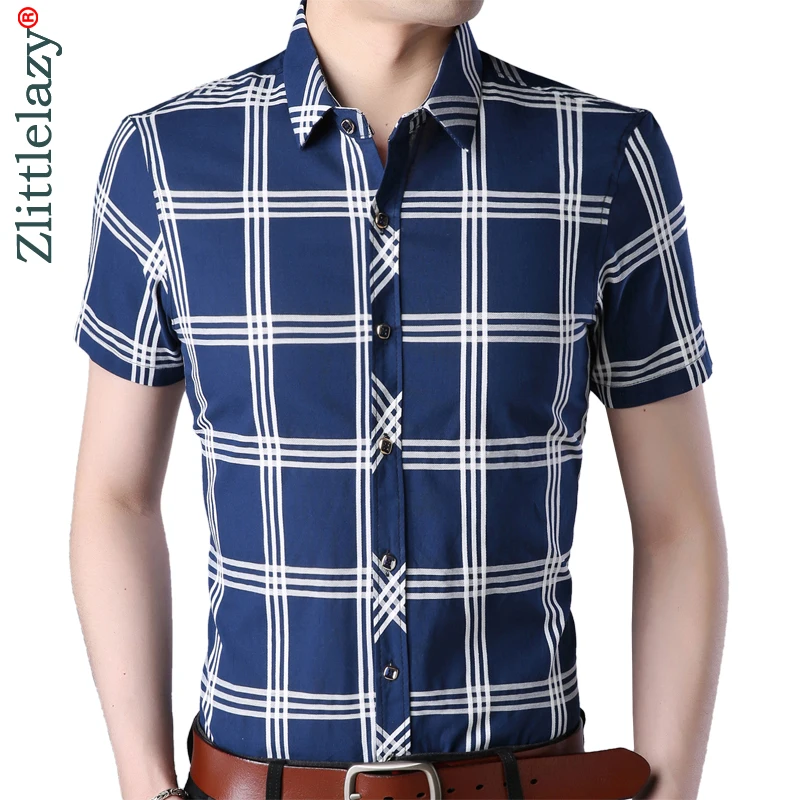 2019 new shirt men fashions clothes dress short sleeve casual slim fit plaid mens shirts streetwear camisa social masculina 7890
2019 new shirt men fashions clothes dress short sleeve casual slim fit plaid mens shirts streetwear camisa social masculina 7890