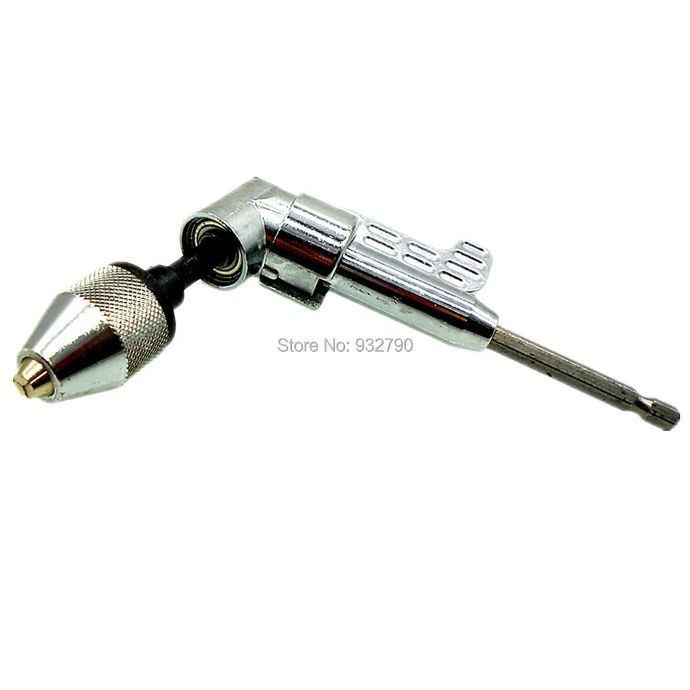Angle Bit Driver Adapter Screwdriver Keyless Drill Chuck Power Drill Driver Tool