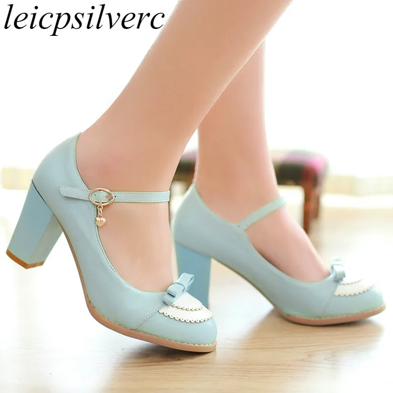 Women Pumps Shoes High Heels Sexy New Fashion Square Heel Platform Buckle Spring Autumn Pu Party Wedding Shoes Blue Pink Black
Women Pumps Shoes High Heels Sexy New Fashion Square Heel Platform Buckle Spring Autumn Pu Party Wedding Shoes Blue Pink Black