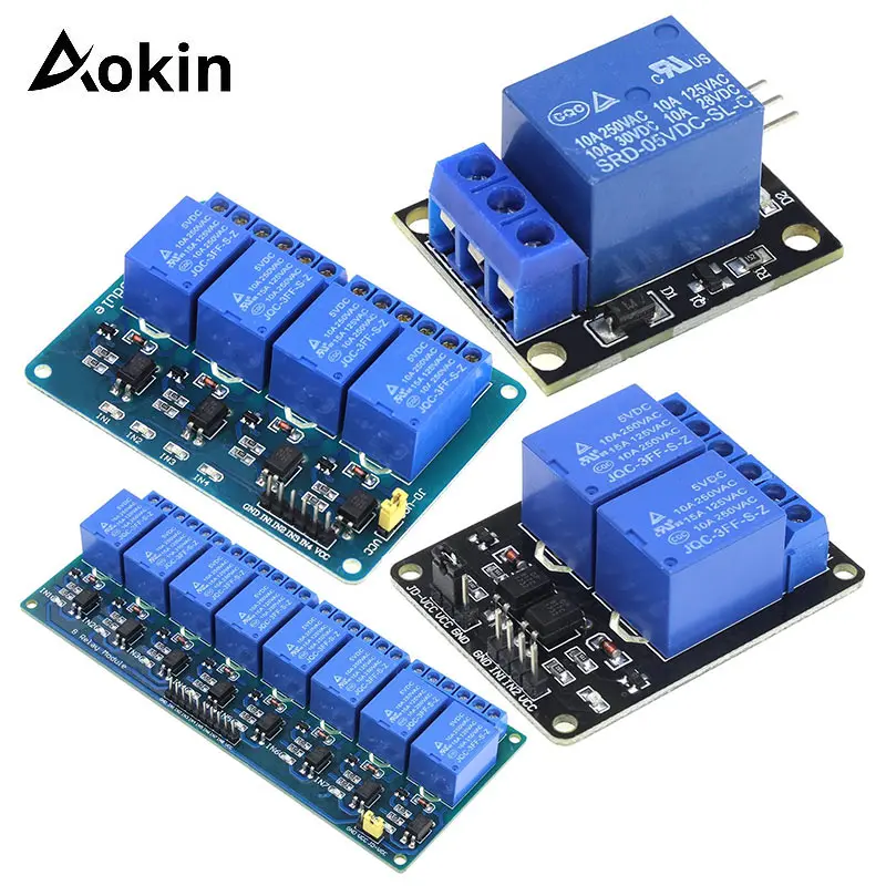 

1 2 4 8 Channel DC 5V Relay Module with Optocoupler Low Level Trigger Expansion Board for Arduino for Raspberry Pi for Orange Pi