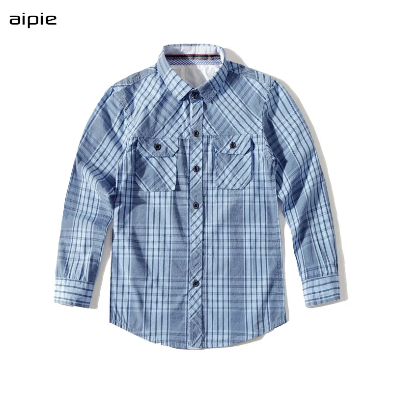Children's shirts Plaid pocket design Cotton Length-sleeved kids Boy's shirts Clothing For 5-14 year wear
Children's shirts Plaid pocket design Cotton Length-sleeved kids Boy's shirts Clothing For 5-14 year wear