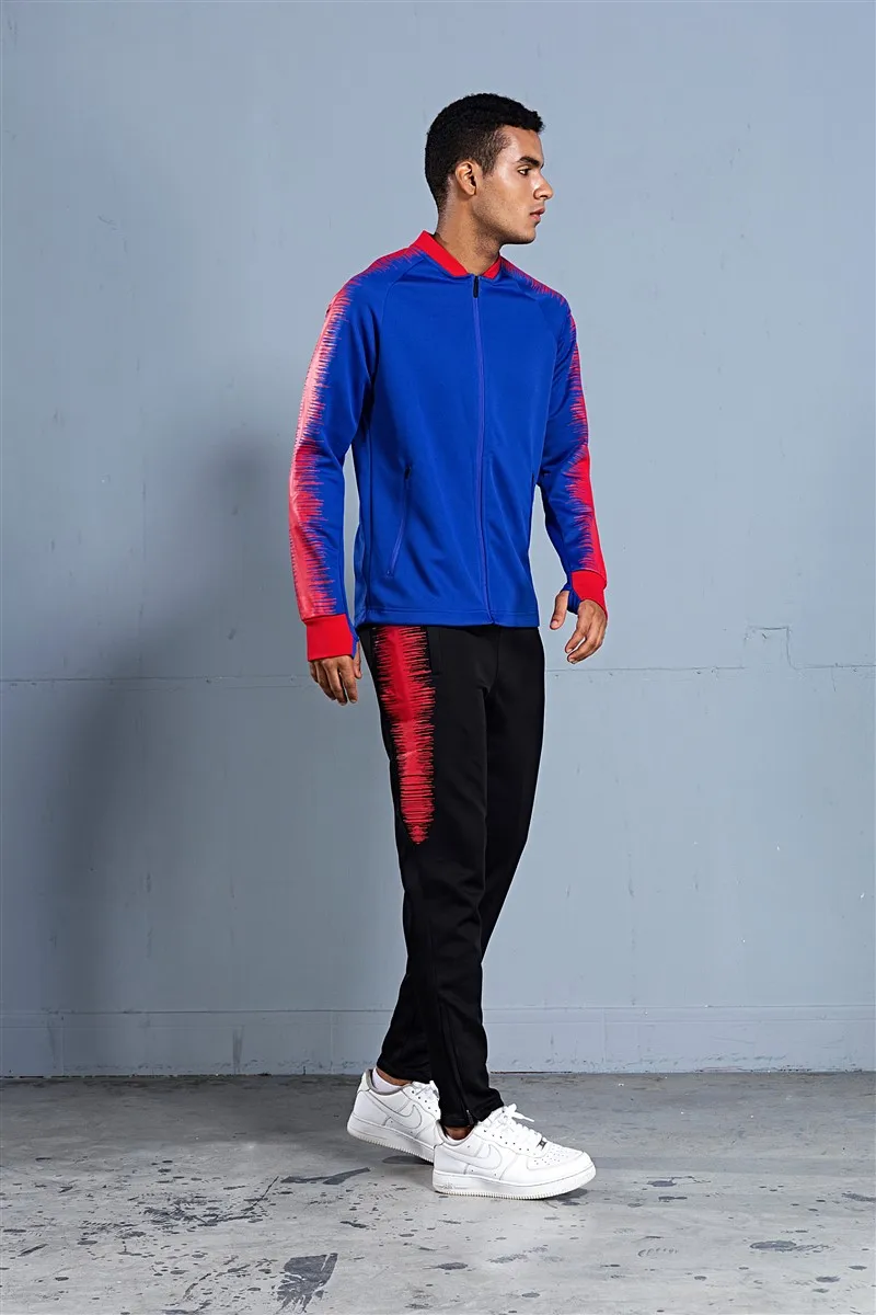 HOWE AO coat Adult Men Soccer Jerseys Set Jogging clothing jacket pants sports suit wear Running football Training Tracksuit HOWE AO coat Adult Men Soccer Jerseys Set Jogging clothing jacket pants sports suit wear Running football Training Tracksuit