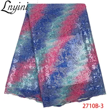 Colorful Sequin Lace Fabrics Beautiful African Lace Fabric High Quality Wholesale French Tulle Lace Fabric with Sequins L2710B
Colorful Sequin Lace Fabrics Beautiful African Lace Fabric High Quality Wholesale French Tulle Lace Fabric with Sequins L2710B