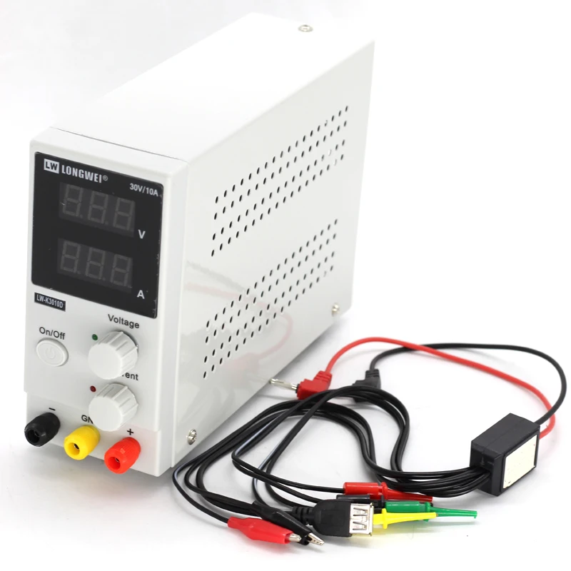 K3010D Mini Adjustable Digital DC Power Supply 30V 10A Laboratory Switching Power Supply 110v-220v Laptop Phone Repair Rework
K3010D Mini Adjustable Digital DC Power Supply 30V 10A Laboratory Switching Power Supply 110v-220v Laptop Phone Repair Rework