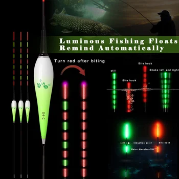 3 Pcs Smart Fishing Float LED Light Night Luminous Fishing Floats Remind Automatically FG66
3 Pcs Smart Fishing Float LED Light Night Luminous Fishing Floats Remind Automatically FG66
