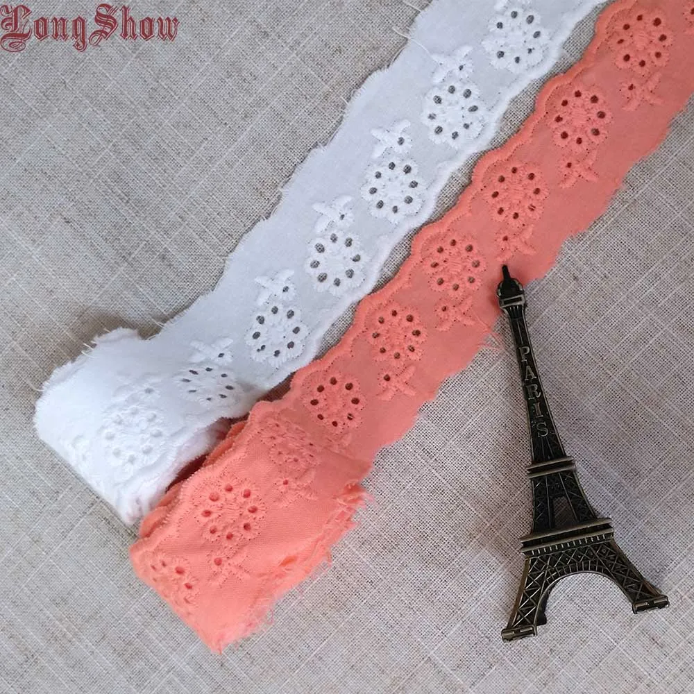 1Lot 5Yards 3cm Width White Colour 100% Cotton Lace Trim Apparel Sewing Lace Border DIY Accessories
1Lot 5Yards 3cm Width White Colour 100% Cotton Lace Trim Apparel Sewing Lace Border DIY Accessories