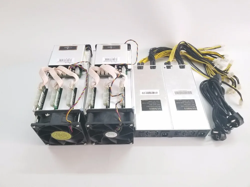 Майнер Asic AntMiner V9 4 T/S с блоком питания майнер для биткоинов Btc BCH лучше чем S5 S7 S9 S9i