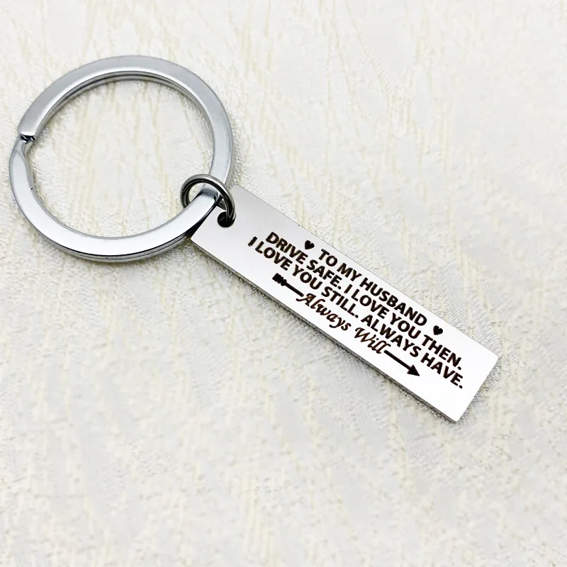 Custom Men Jewelry Stainless Steel Charm Key Chain Drive Safe Keyring To My Husband Valentine Birthday Anniversary Gift Keychain
Custom Men Jewelry Stainless Steel Charm Key Chain Drive Safe Keyring To My Husband Valentine Birthday Anniversary Gift Keychain