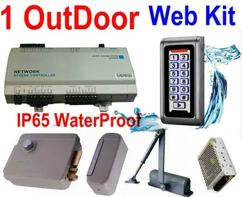 1 OUTDOOR use Waterproof+keypad Pin code+125KHz rfid card reader+electro rim lock+door closer kit WEB IP Access controller panel
1 OUTDOOR use Waterproof+keypad Pin code+125KHz rfid card reader+electro rim lock+door closer kit WEB IP Access controller panel