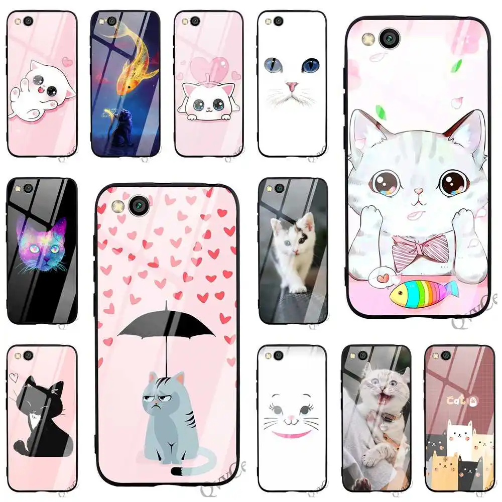 Print Cute Cat Fishes Tempered Glass Phone Cover for Xiaomi Redmi 6A Case Mi A2 A1 8 Lite 9 F1 4X Note 5 Pro 6 7 TPU
Print Cute Cat Fishes Tempered Glass Phone Cover for Xiaomi Redmi 6A Case Mi A2 A1 8 Lite 9 F1 4X Note 5 Pro 6 7 TPU