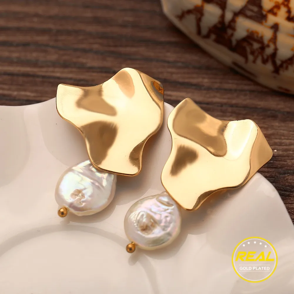 Freshwater Big Drop Dangle Earrings 2019 For Women Brincos Bohemian Natural Pearl Earring Gold Handmade Statement Jewelry Gift
Freshwater Big Drop Dangle Earrings 2019 For Women Brincos Bohemian Natural Pearl Earring Gold Handmade Statement Jewelry Gift