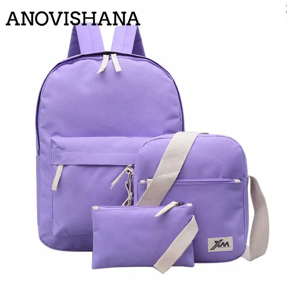 ANOVISHANA Women Canvas 3Pcs/set School Backpacks College Schoolbag Fashion Plecak for Teenager Girl Boys Rucksack Moclila bag
ANOVISHANA Women Canvas 3Pcs/set School Backpacks College Schoolbag Fashion Plecak for Teenager Girl Boys Rucksack Moclila bag