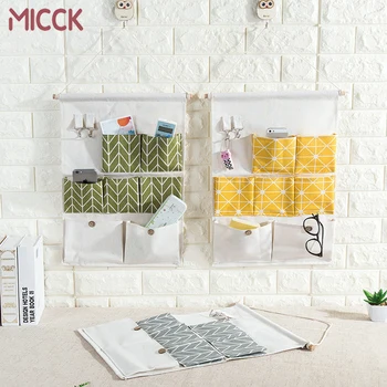 MICCK 7 Pockets Wall Hanging Storage Bags Cotton Linen Door Waterproof Bedroom Toiletry Wall Hanging Home Office Organizer
MICCK 7 Pockets Wall Hanging Storage Bags Cotton Linen Door Waterproof Bedroom Toiletry Wall Hanging Home Office Organizer