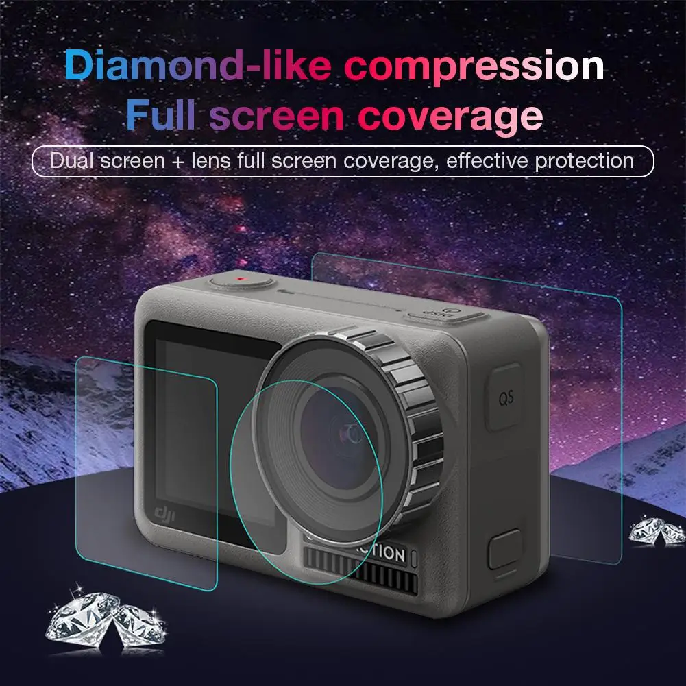 For DJI OSMO ACTION Screen Tempered Film Sports Camera Protective Film Set Pocket Camera Accessories Screen Protector
For DJI OSMO ACTION Screen Tempered Film Sports Camera Protective Film Set Pocket Camera Accessories Screen Protector