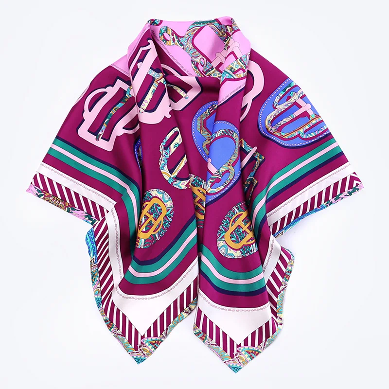 Buckles Print 100% Twill Silk Scarf Wraps Hijab Womens Large Square Silk Scarfs Shawl 90*90cm Christmas Gifts
Buckles Print 100% Twill Silk Scarf Wraps Hijab Womens Large Square Silk Scarfs Shawl 90*90cm Christmas Gifts