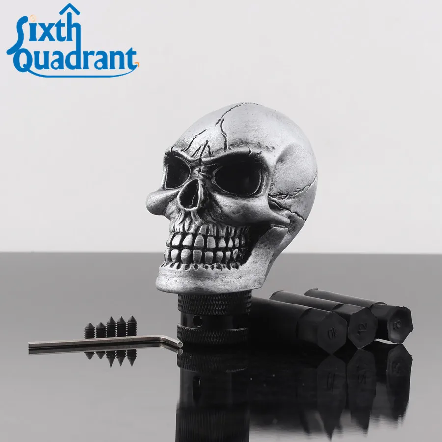Retro Silver Carved Skull Universal Manual Car Gear Stick Shifter Knob Shift Lever Kit for Car Personalized Custom
Retro Silver Carved Skull Universal Manual Car Gear Stick Shifter Knob Shift Lever Kit for Car Personalized Custom