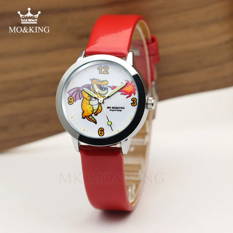 luxury Cartoon cute fire-breathing dragon education pattern children's boys girls kids Quartz wrist watch Clock gifts bracelet
luxury Cartoon cute fire-breathing dragon education pattern children's boys girls kids Quartz wrist watch Clock gifts bracelet
