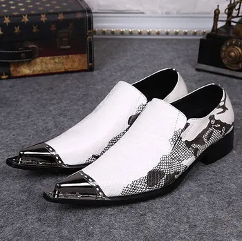 New Imitate Genuine Leather Men Oxford Shoes Slip-on Pointed toes Mix Colour Classical Black White Printed Male Dress Shoe Plaid
New Imitate Genuine Leather Men Oxford Shoes Slip-on Pointed toes Mix Colour Classical Black White Printed Male Dress Shoe Plaid