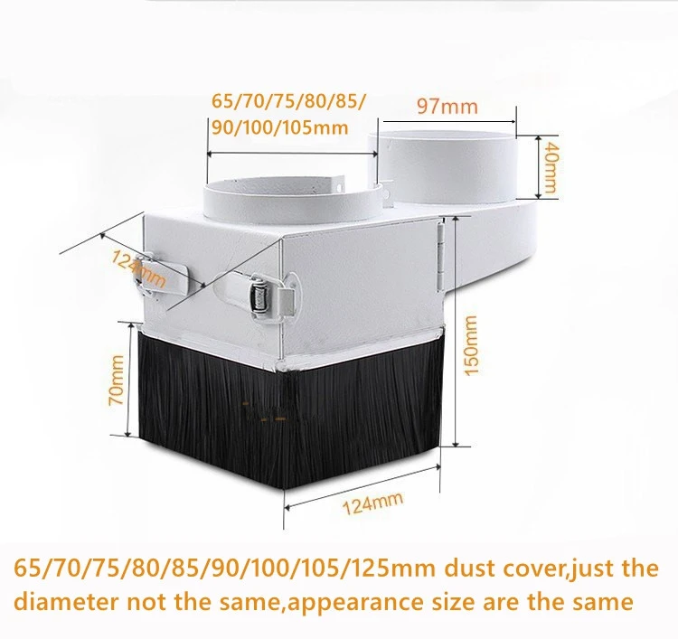 65mm Vacuum Cleaner Engraving machine Dust Cover for CNC Router and spindle motor
65mm Vacuum Cleaner Engraving machine Dust Cover for CNC Router and spindle motor