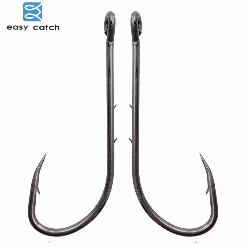 Easy Catch 100pcs 92247 Fishing Hooks Black Offset Long Barbed Shank Baitholder Bait for ice carp fish Hook Size4# - 6/0
Easy Catch 100pcs 92247 Fishing Hooks Black Offset Long Barbed Shank Baitholder Bait for ice carp fish Hook Size4# - 6/0