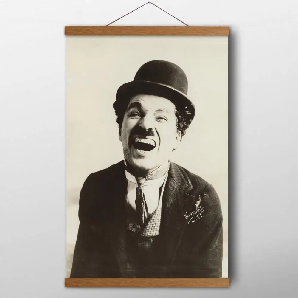 Charlie Chaplin Celebrity Portrait Vintage Classic Posters Canvas Wall Art Prints Room Decoration Solid Wood Scrolls Painting
Charlie Chaplin Celebrity Portrait Vintage Classic Posters Canvas Wall Art Prints Room Decoration Solid Wood Scrolls Painting