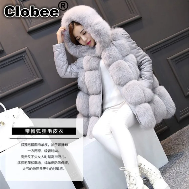 Faux Fur Vest 2019 Winter Fluffy 6XL Fox Fur Hooded Faux Fur Coat RED/GRAY/BLACK/mex Women Artificial Fur Jacket S/XXXL
Faux Fur Vest 2019 Winter Fluffy 6XL Fox Fur Hooded Faux Fur Coat RED/GRAY/BLACK/mex Women Artificial Fur Jacket S/XXXL