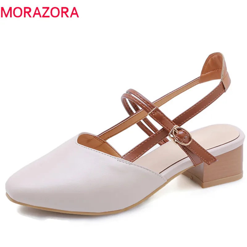 MORAZORA 2019 newest fashion summer shoes square toe buckle casual shoes woman pu comfortable dress shoes women sandals
MORAZORA 2019 newest fashion summer shoes square toe buckle casual shoes woman pu comfortable dress shoes women sandals