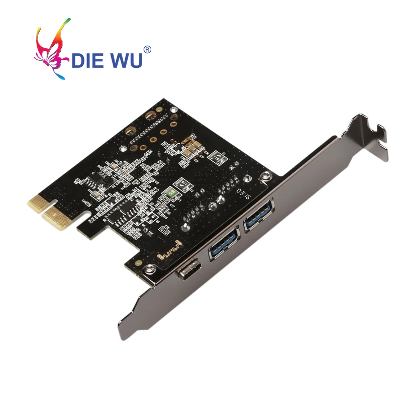 USB 3.1 Type C PCIe Expansion Card PCI-e to 1 Type C and 2 Type A 3.0 USB Adapter PCI Express Riser card For Desktop TXB055
USB 3.1 Type C PCIe Expansion Card PCI-e to 1 Type C and 2 Type A 3.0 USB Adapter PCI Express Riser card For Desktop TXB055