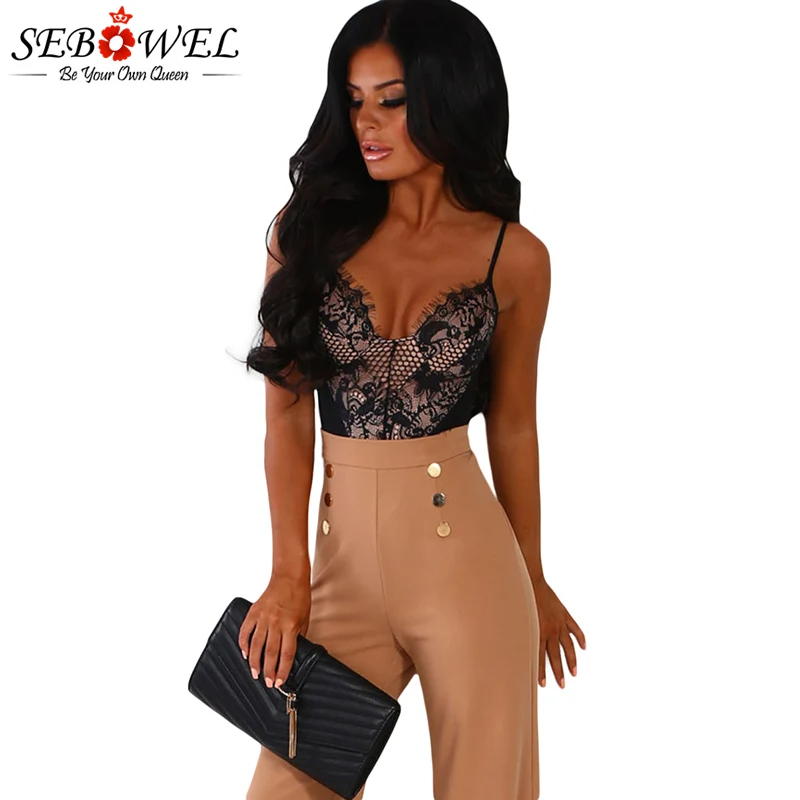 Black-Forever-Flawless-Red-Lace-Bodysuit-LC32377-2-1